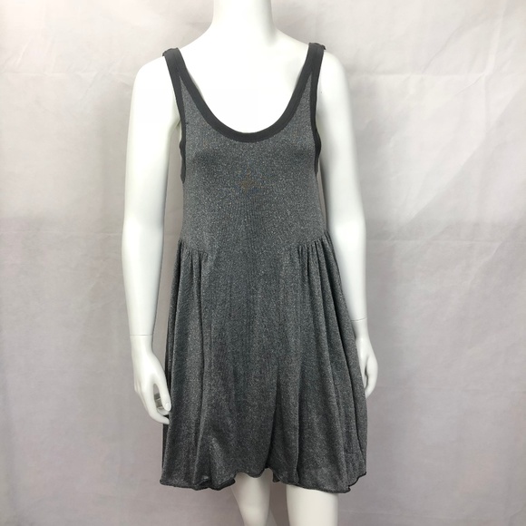 Free People Dresses & Skirts - Free People Beach Silver Metallic Dress M